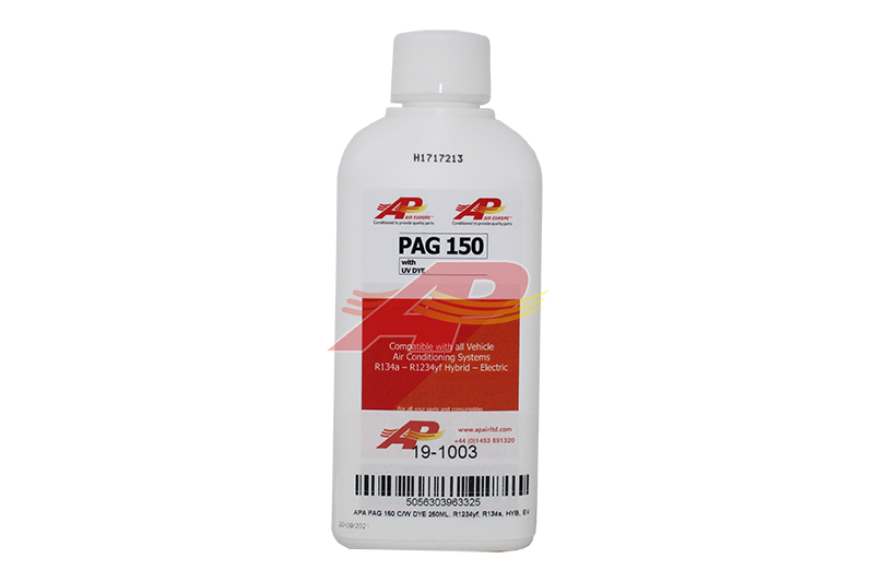 19-1003 - PAG 150 Premium Oil With UV Dye - 250 ml